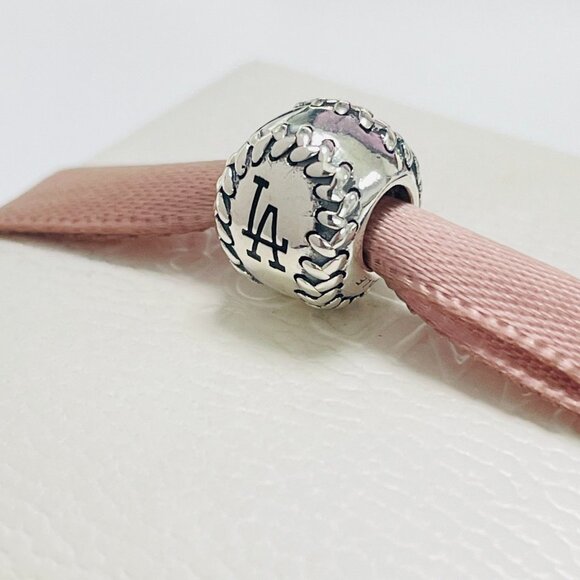 Pandora Los Angeles Dodgers Baseball Charm - Picture 1 of 4
